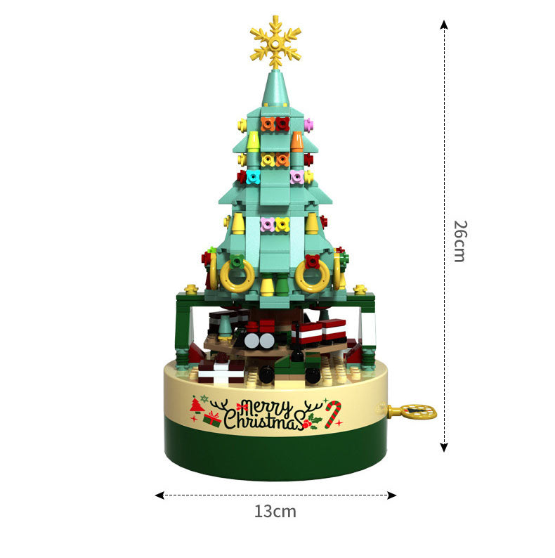 DIY Musical Christmas Tree with Rotating Blocks