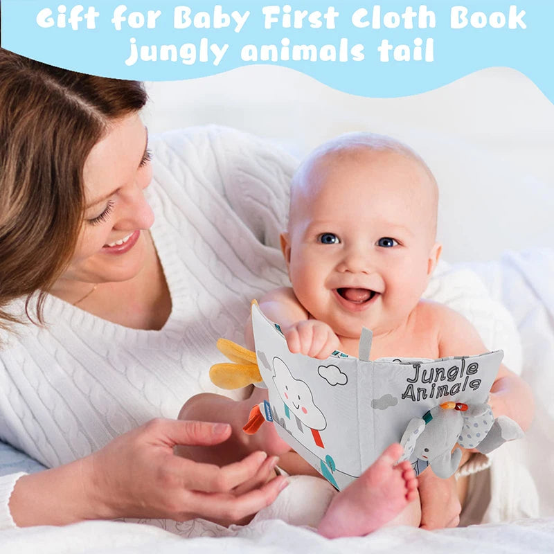 High Contrast 3D Fabric Book for Babies, Touch It and Feel It