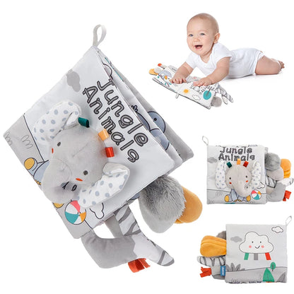 High Contrast 3D Fabric Book for Babies, Touch It and Feel It